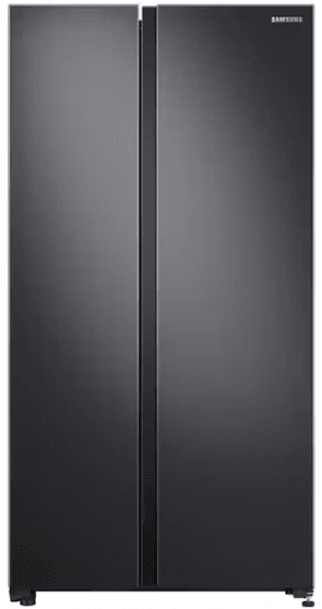 Samsung 696l matte black side by side fridge srs692nmb 1