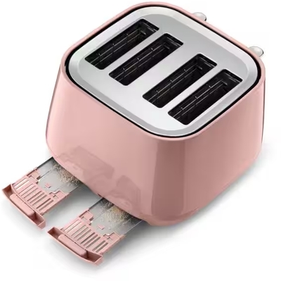 Cty4003pk   delonghi eclettica 4 slice playful pink toaster %282%29