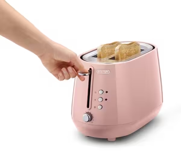 Cty2003pk   delonghi eclettica 2 slice playful pink toaster %283%29