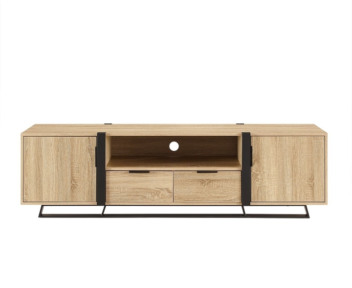 Capri1800lo  criterion capri tv cabinet light oak