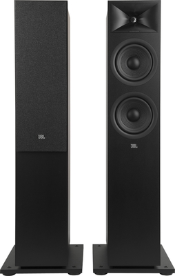 Jbl260fblk pair   jbl stage 260f 2.5 way dual 6.5 inch floorstanding speaker black pair %282%29