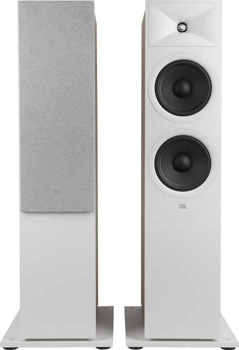 Jbl280fwht   jbl stage 280f 2.5 way dual 8 inch floorstanding speaker white %282%29