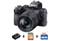 Nikon Z 50 Travel Kit with Z 18-140mm, 64GB SD Card, 62mm Lens Filter & Extra Battery