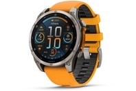 Garmin Fenix 8 47 mm AMOLED Sapphire, Titanium With Spark Orange/Graphite Silicone Band