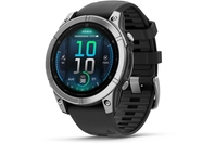 Garmin Fenix E 47 mm AMOLED Stainless Steel With Black Silicone Band