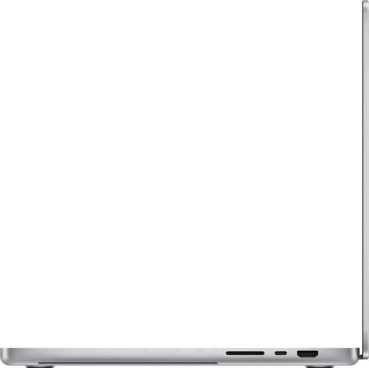 Macbook pro 16 in m4 silver pure side left screen  usen