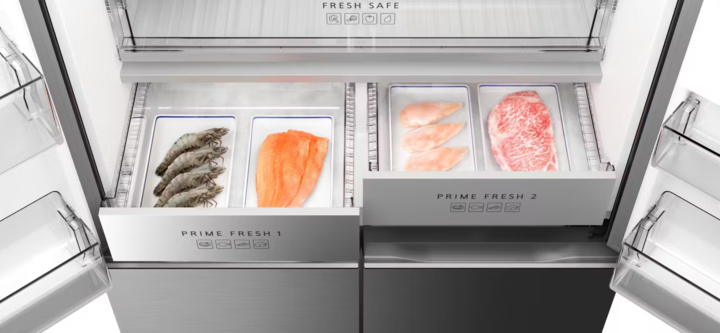 Nr xy680lvka panasonic 618l quad door refrigerator %287%29
