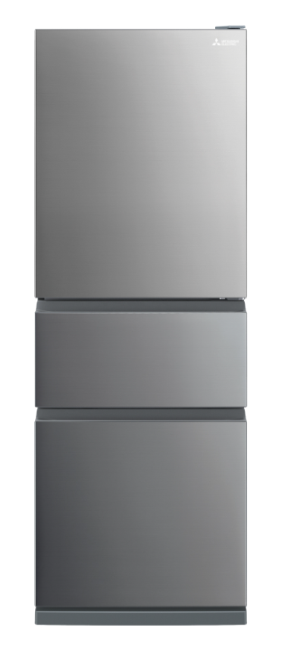 Mr cx328ex ss a   mitsubishi 328l bottom mount multi drawer fridge   right hinge   silver