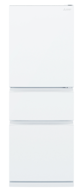 Mr cx363ex w a   mitsubishi 363l bottom mount multi drawer fridge   right hinge   white