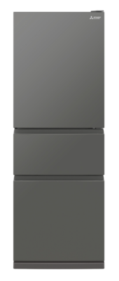 Mr cx363ex ag a   mitsubishi 363l bottom mount multi drawer fridge   right hinge   gun metal   copy