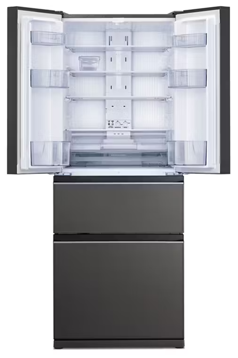 Mr lx442ex gds a mitsubishi electric 442l multi drawer fridge freezer   glass gunmetal %283%29