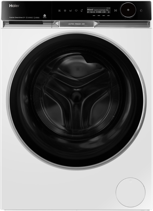 Hwf12pxw1   haier 12kg 600 series front loader washing machine %281%29