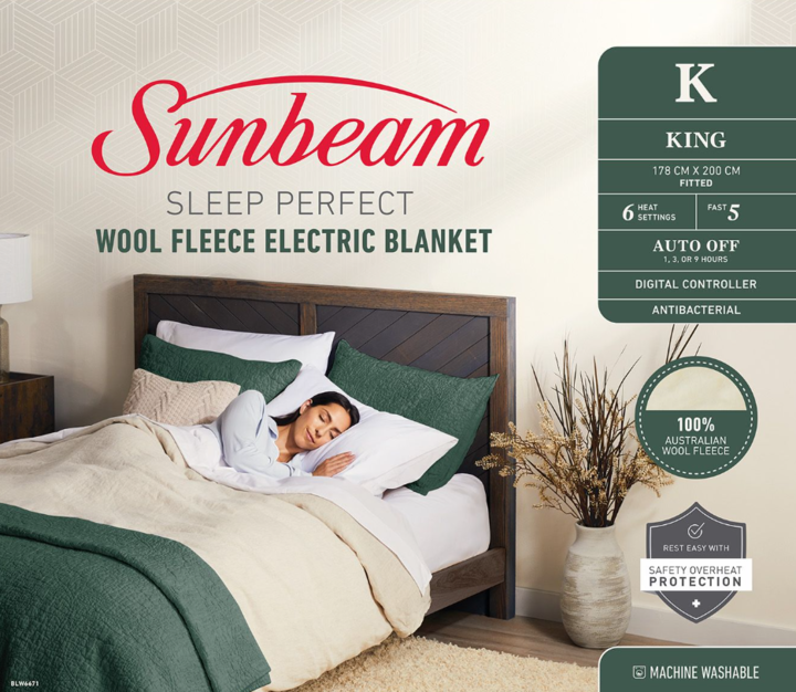 Blw6671 sunbeam sleep perfect wool fleece electric blanket king %281%29
