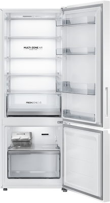 Hrf318bw   haier 309l 500 series bottom mount fridge freezer white %286%29