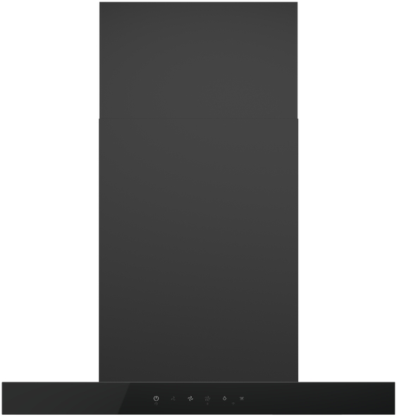Hc60bmb2   haier 60cm 600 series box chimney wall rangehood black %281%29