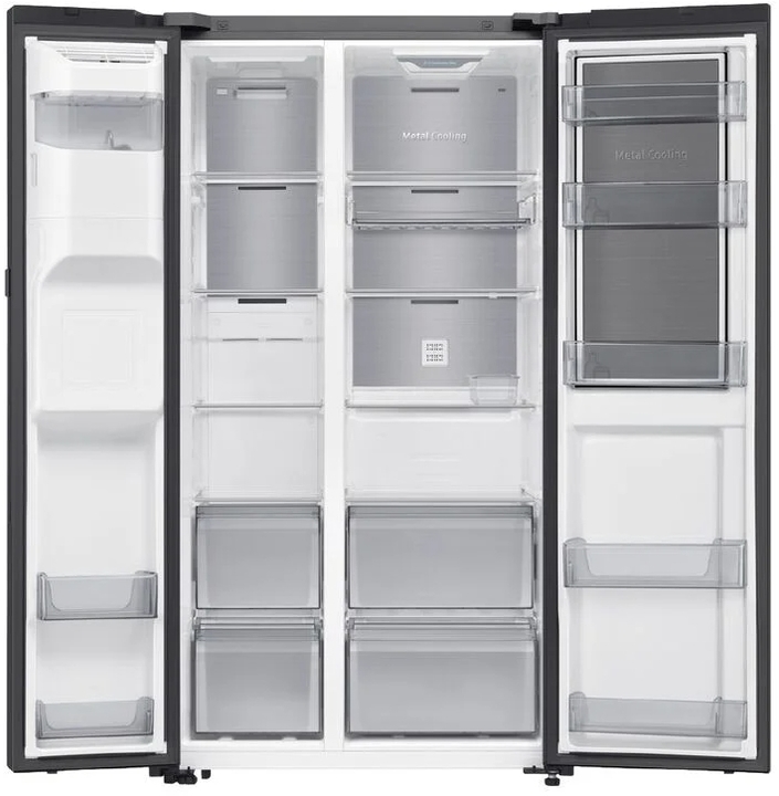 Srs6250s   samsung 627l side by side food showcase fridge freezer dark stainless %285%29