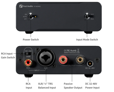Fosi v3 mono 48v   fosi audio v3 mono monoblock power amplifier 2