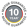 Bosch 10-Year Motor Gurantee Badge
